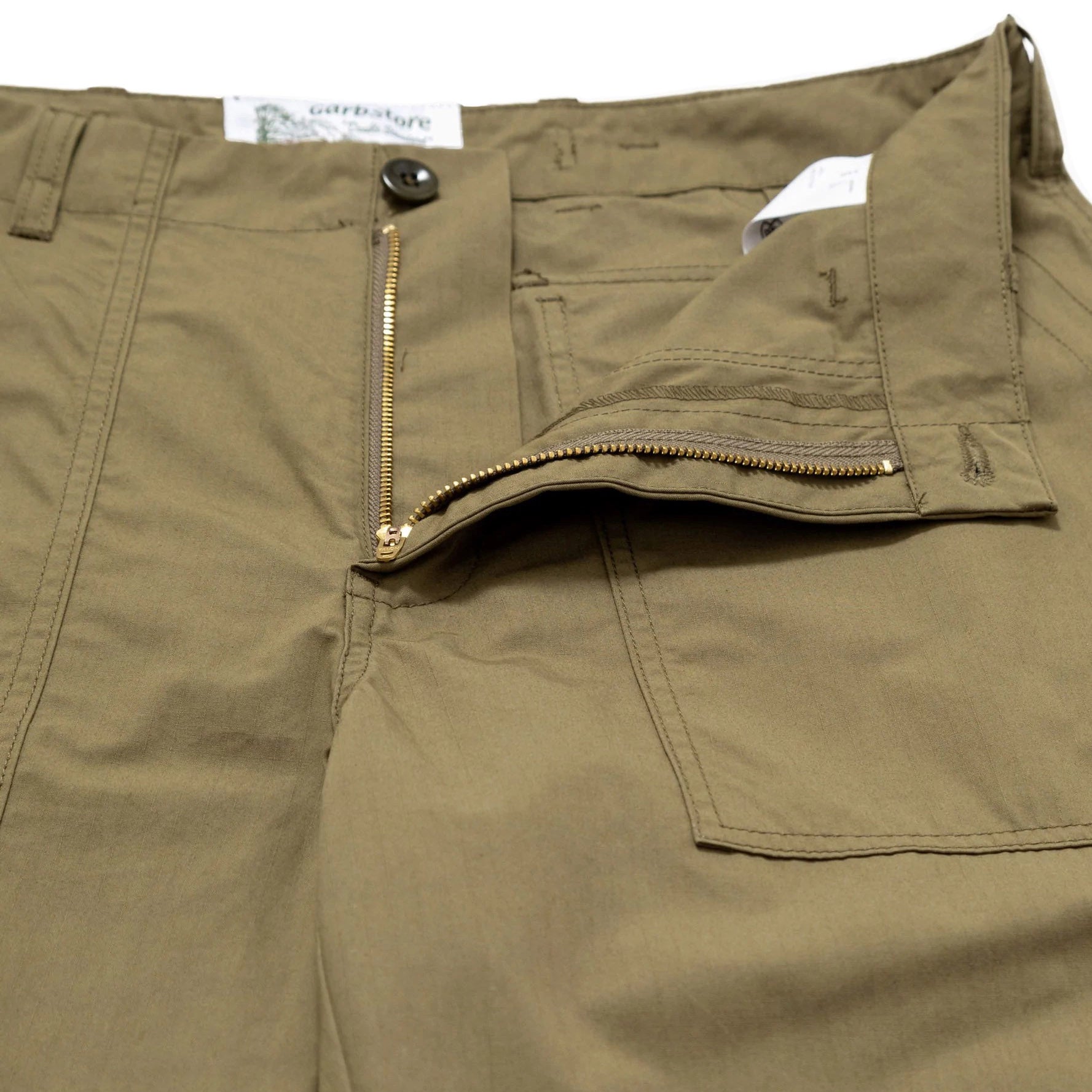 Garbstore Men Ruffle Pants Olive
