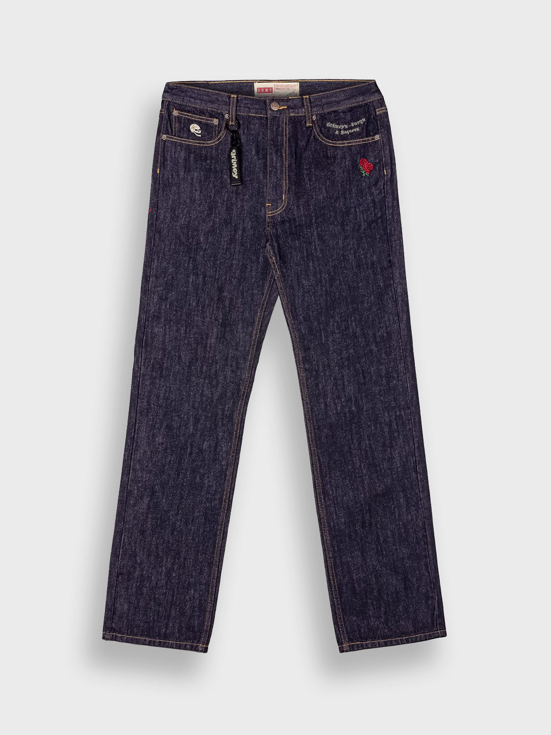 Grimey Planet Jeans | Raw Blue