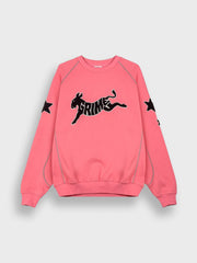 Grimey Tough Guys Crewneck Sweater | Pink