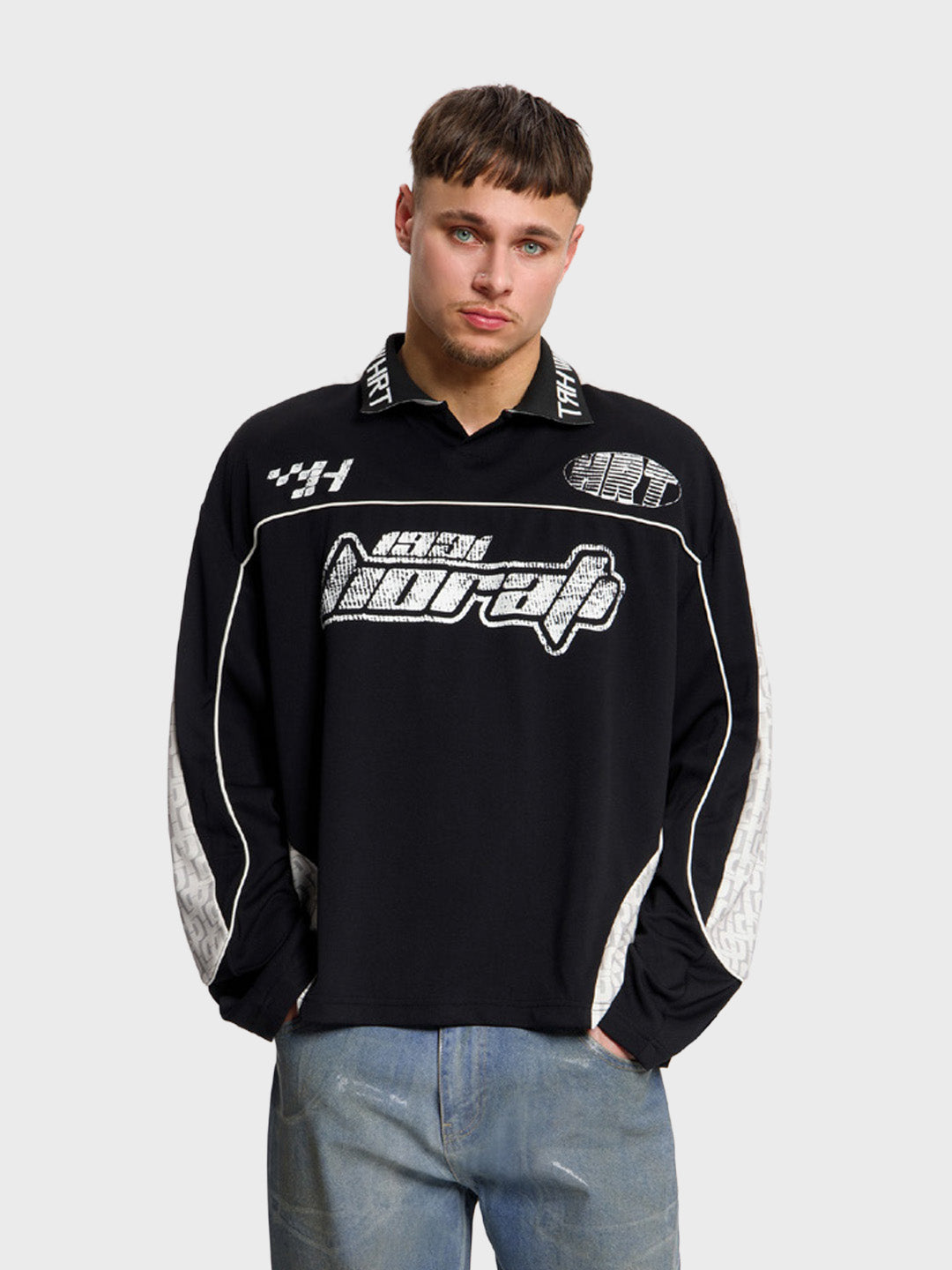 Horati Racing Longsleeve Polo | Black