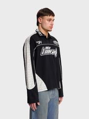 Horati Racing Longsleeve Polo | Black