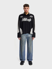 Horati Racing Longsleeve Polo | Black