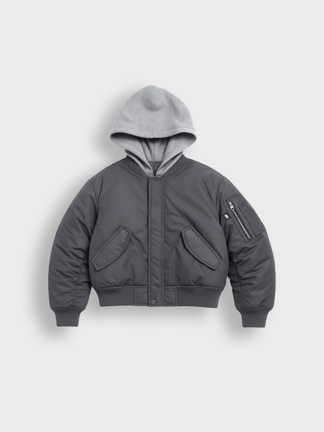 House Of Basicz Reverze Bomber Jacket Kids | Grey
