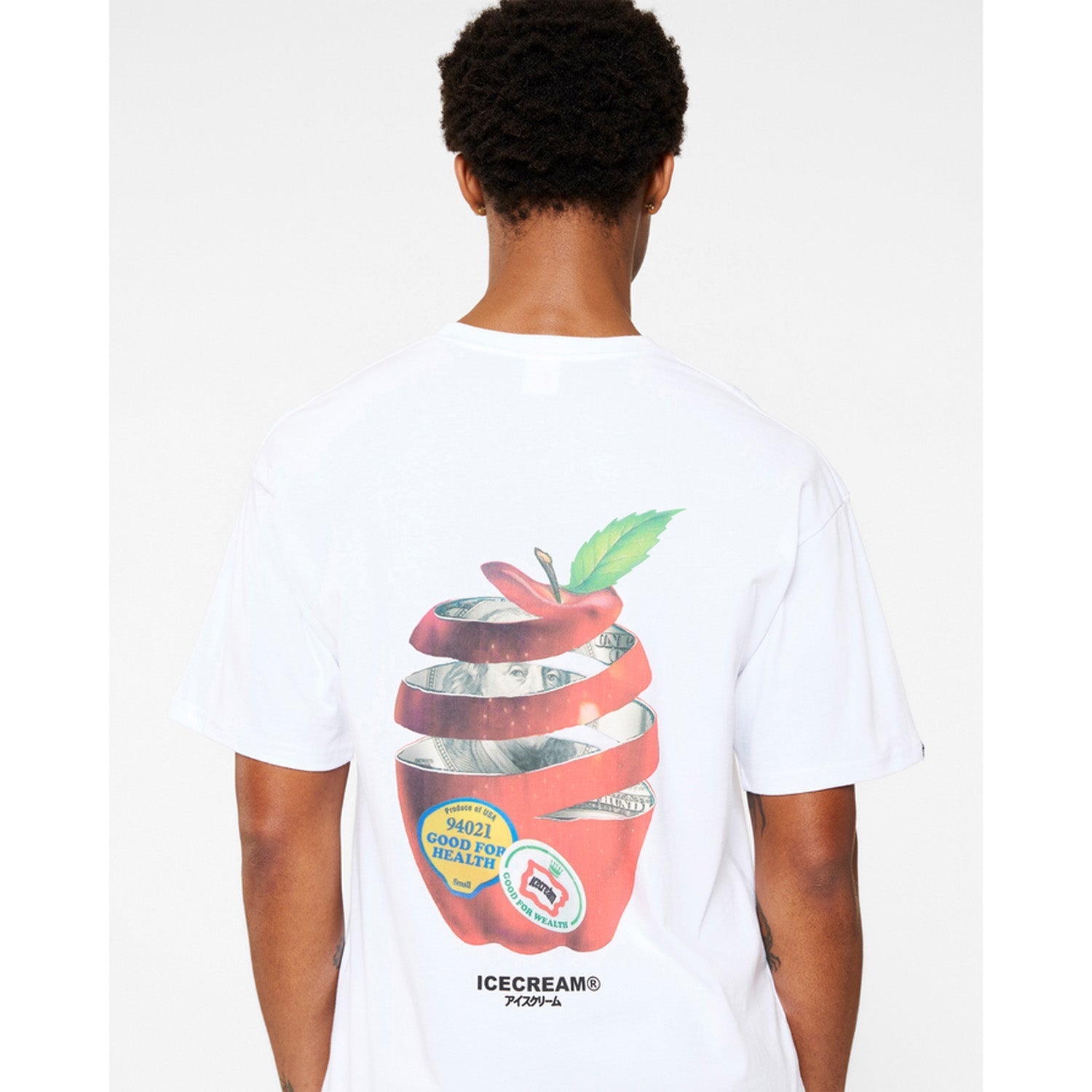 ICECREAM Men Big Apple SS Tee White