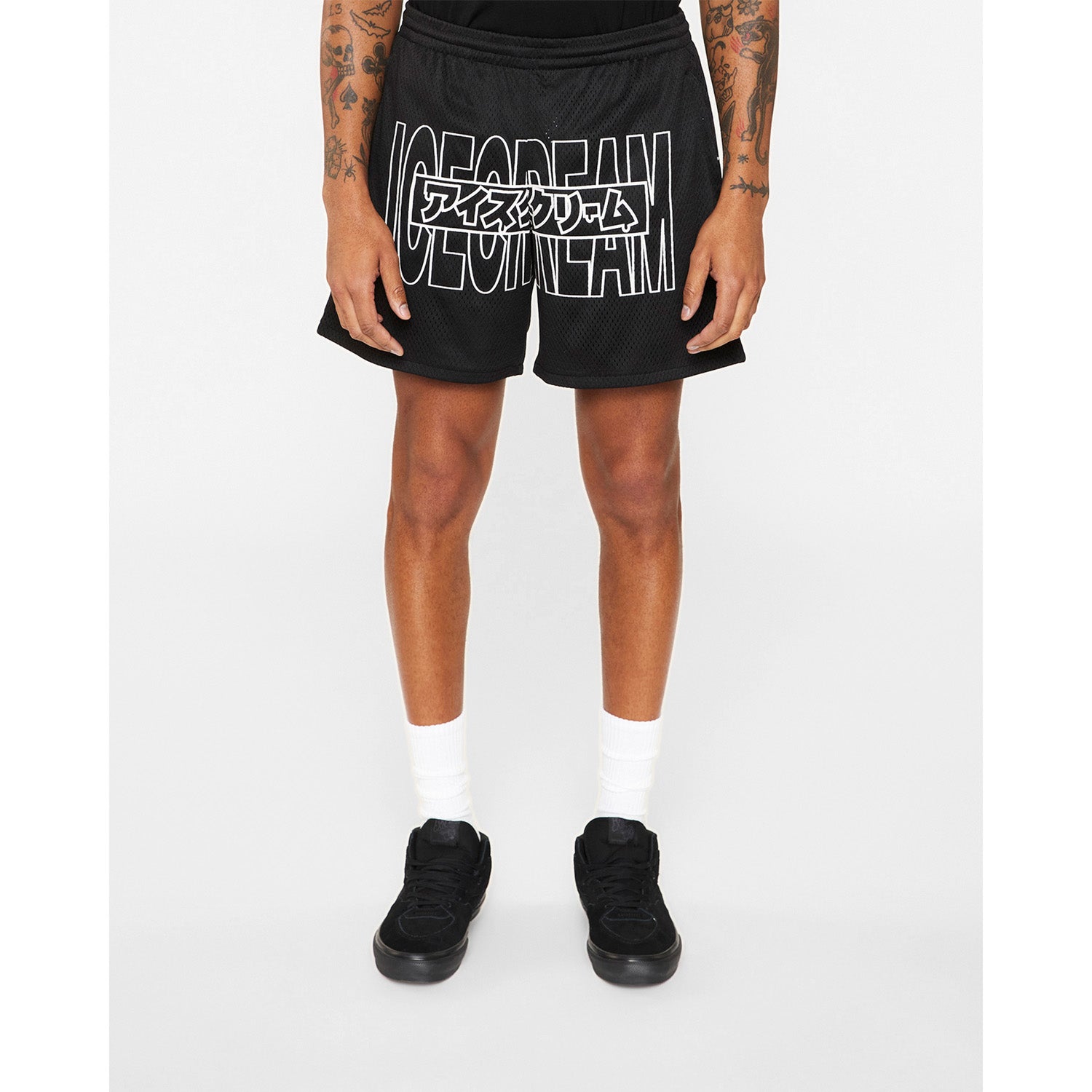 ICECREAM Men Katakana Shorts Black