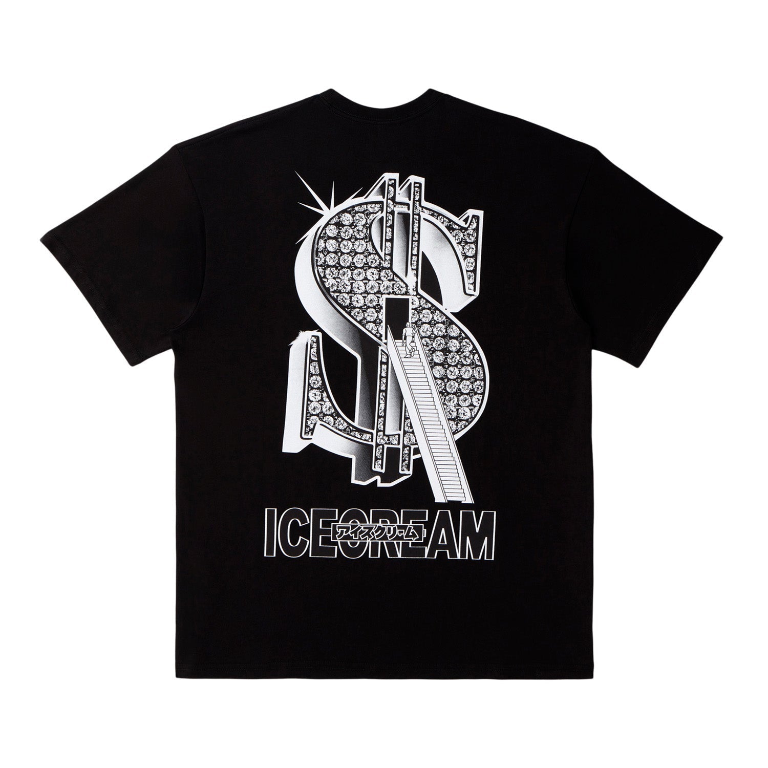 ICECREAM Men Stairs To Success SS Tee Black