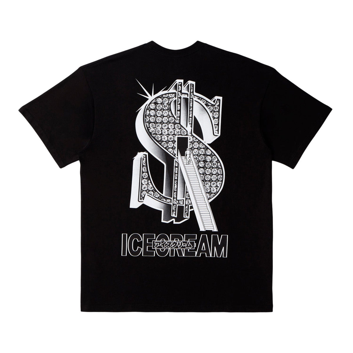 ICECREAM Men Stairs To Success SS Tee Black