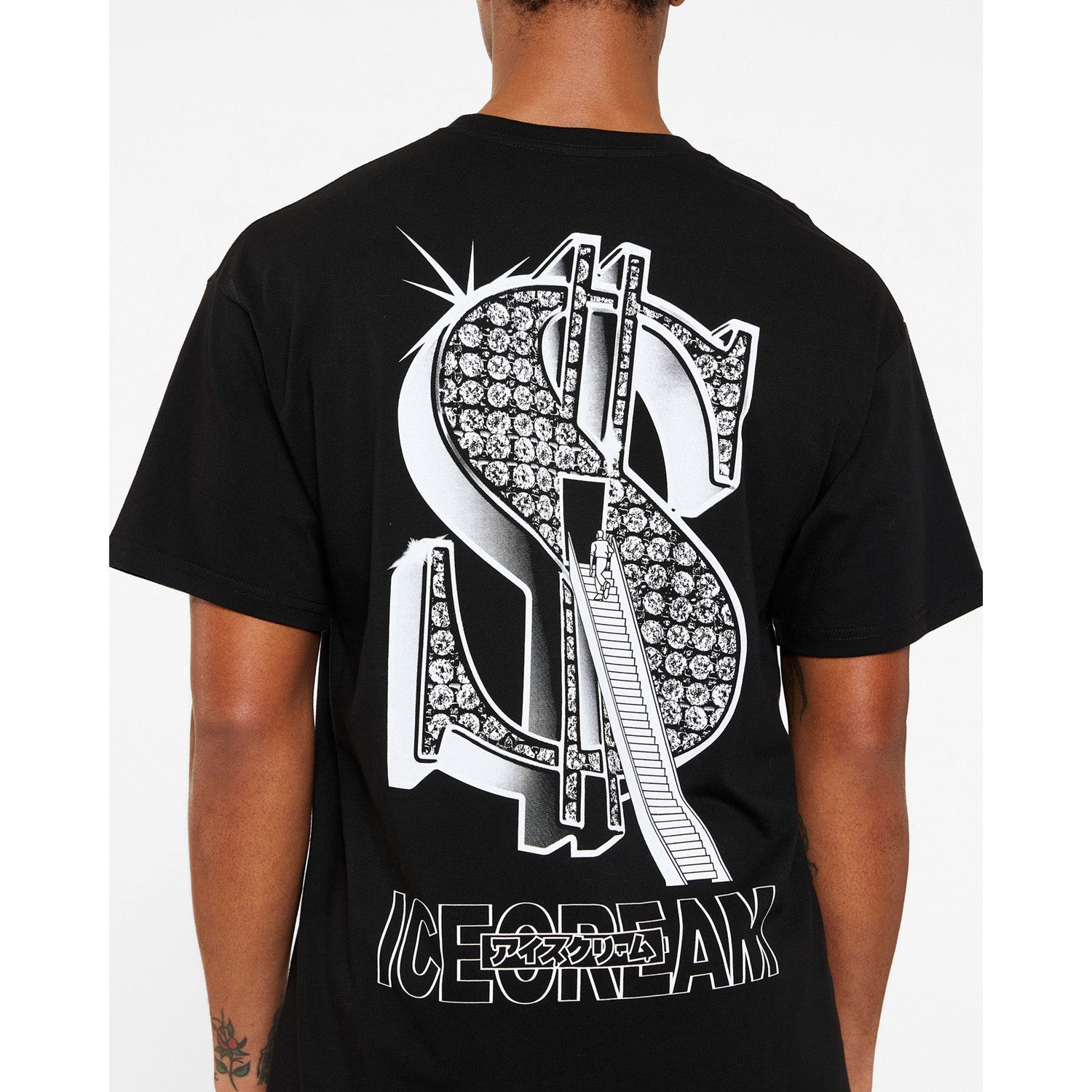 ICECREAM Men Stairs To Success SS Tee Black