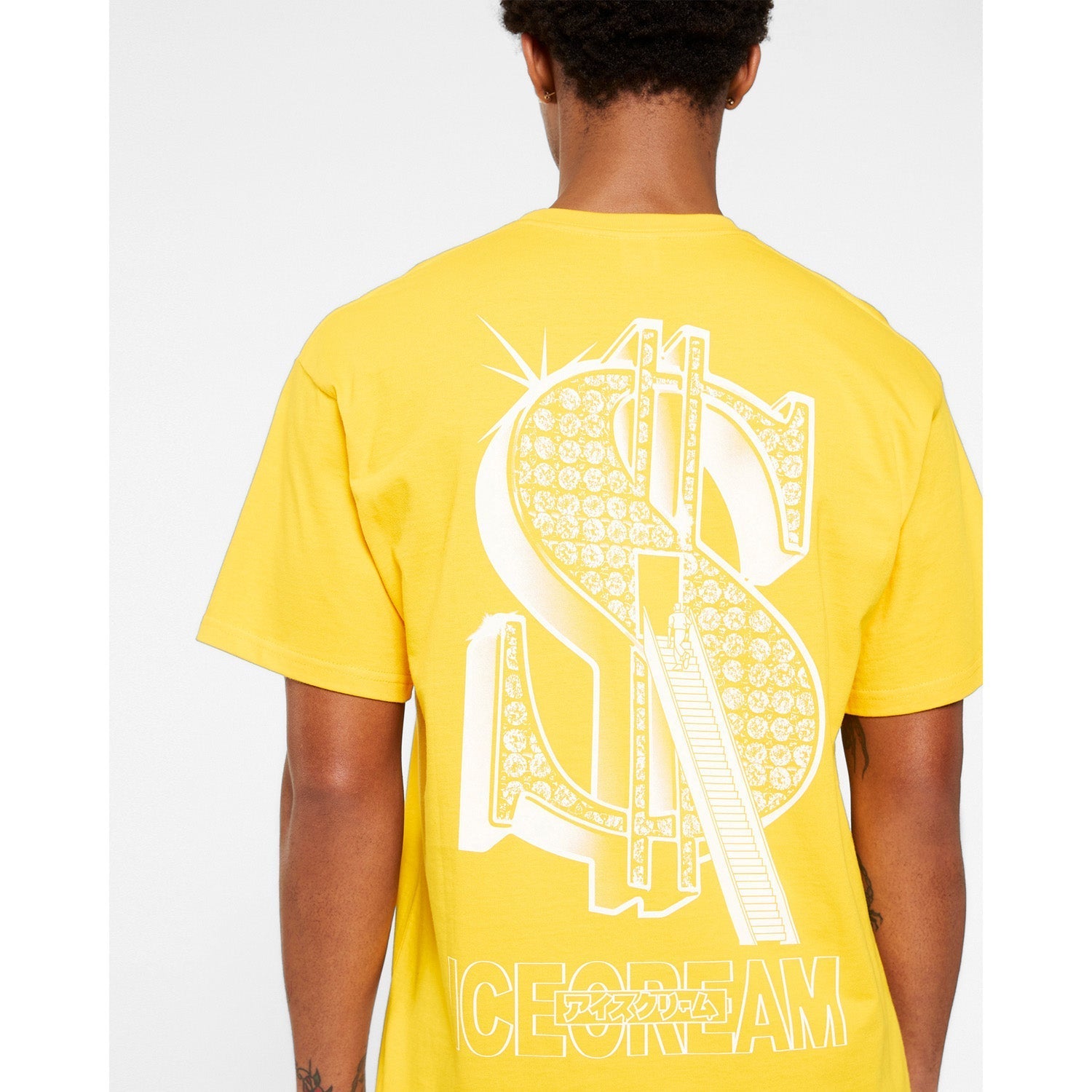 ICECREAM Men Stairs To Success SS Tee Gold Fusion