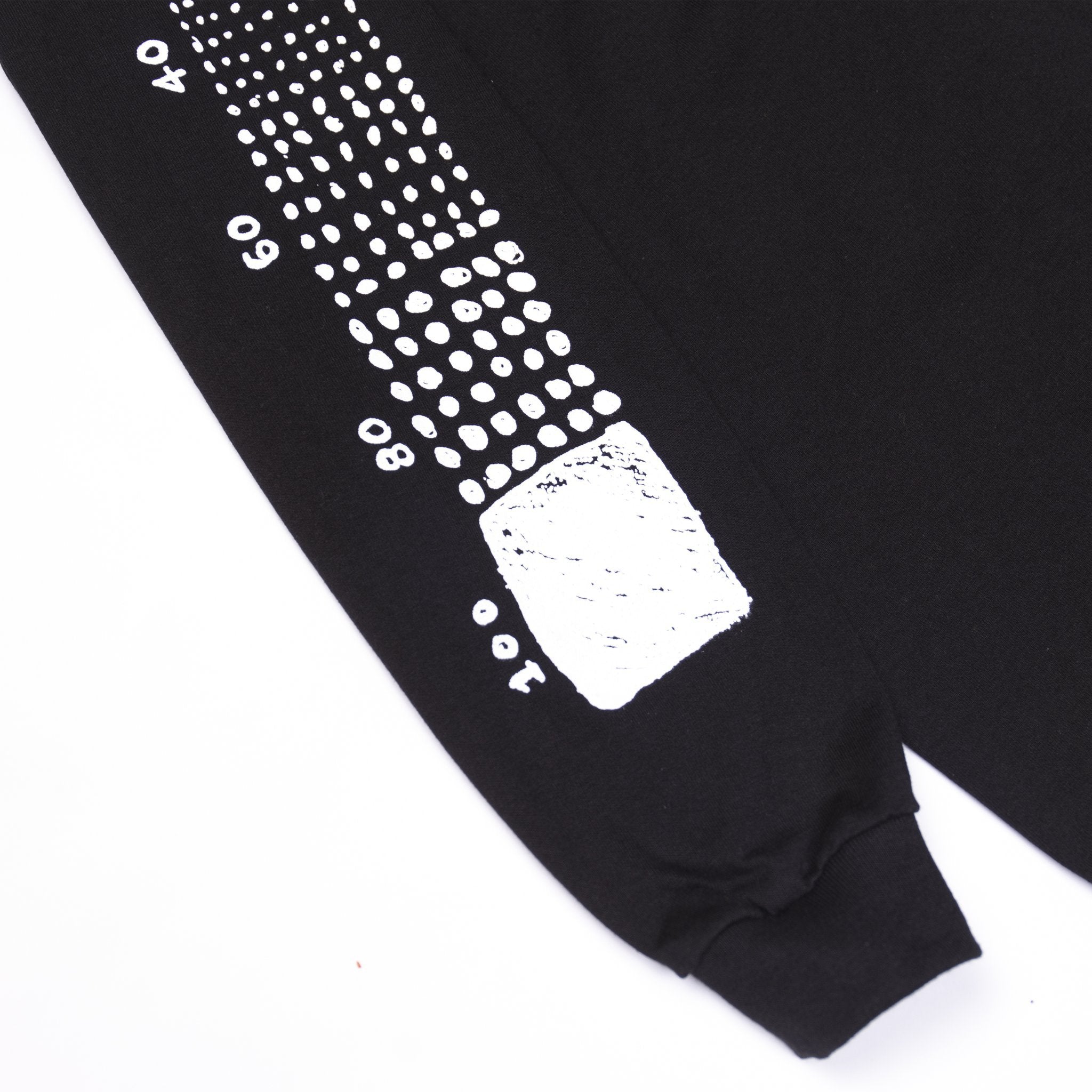 INDVLST Men Sketch Bar LS Tee Black STBLST-BLK