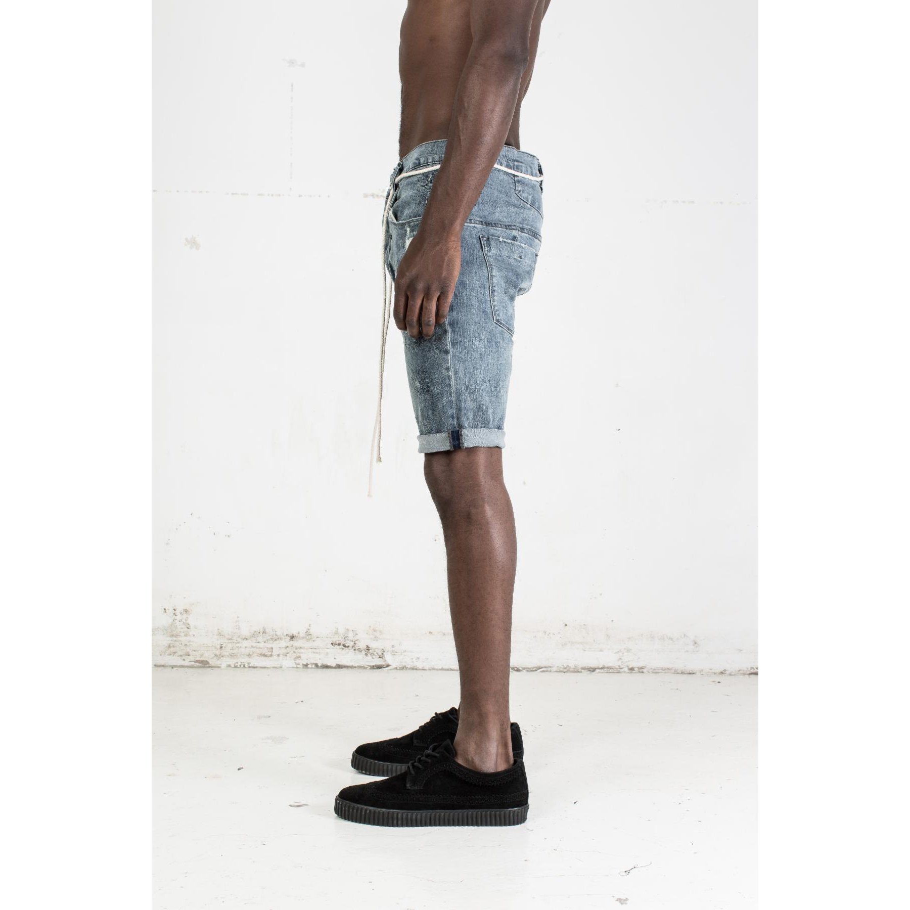 Kollar Cuffed Shorts Vintage Blue Men CSVNTBLU