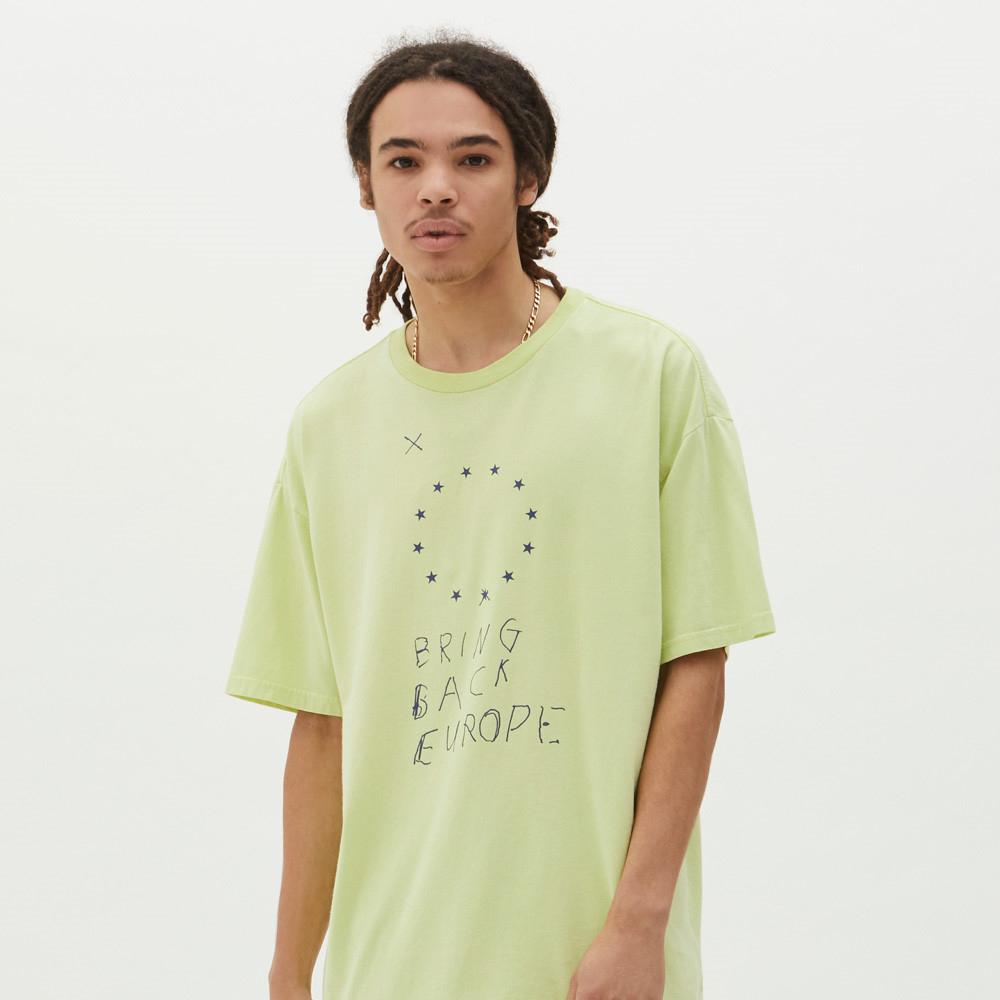 Ksubi Bring Back Europe SS Tee Acid Yellow Men 46380-YEL