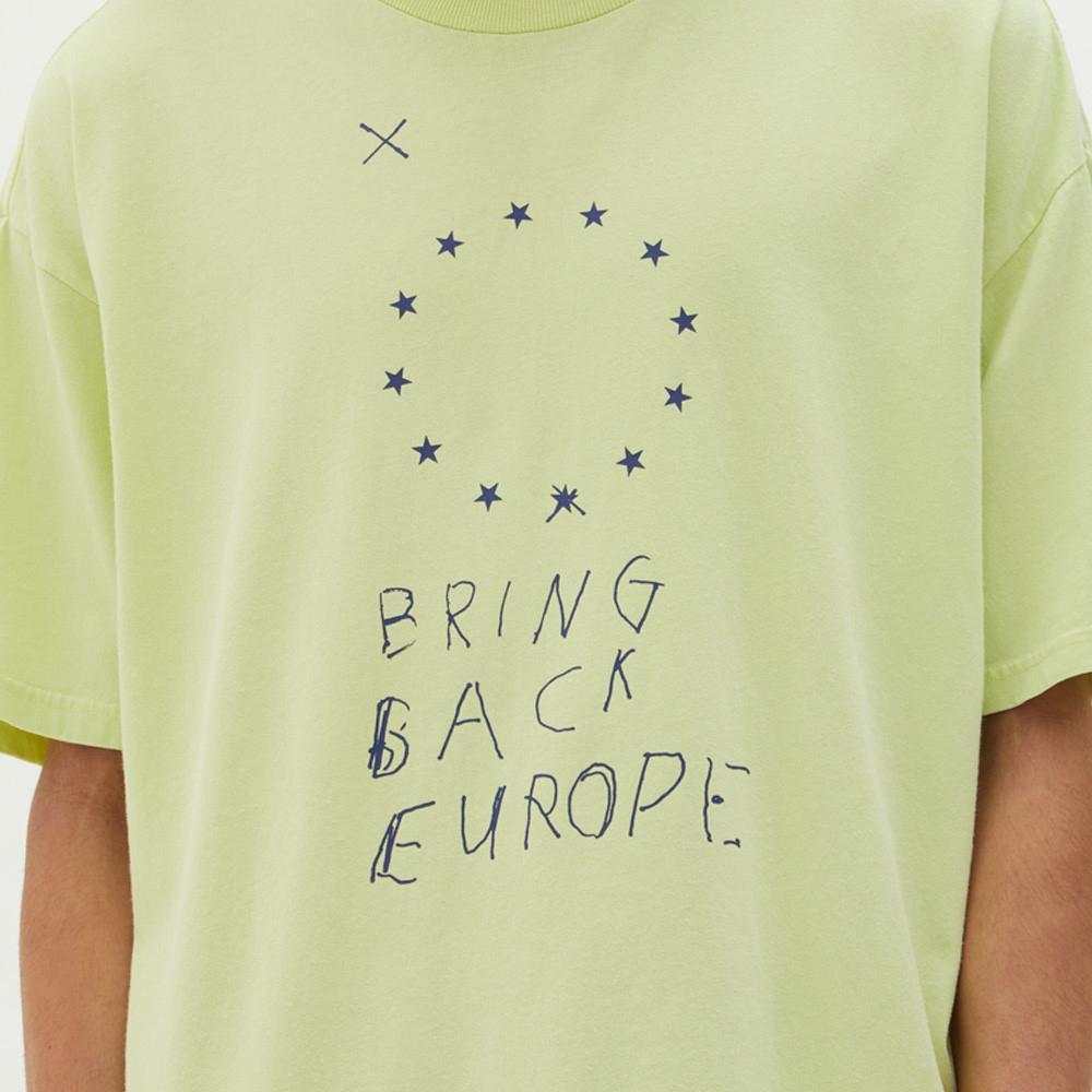 Ksubi Bring Back Europe SS Tee Acid Yellow Men 46380-YEL