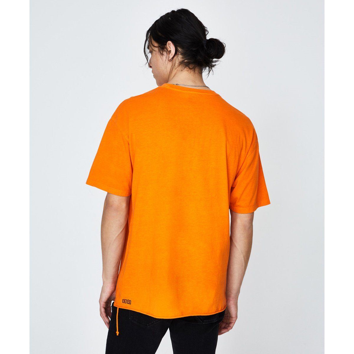 Ksubi Square SS Tee Hazard Orange Men 42870-ORG