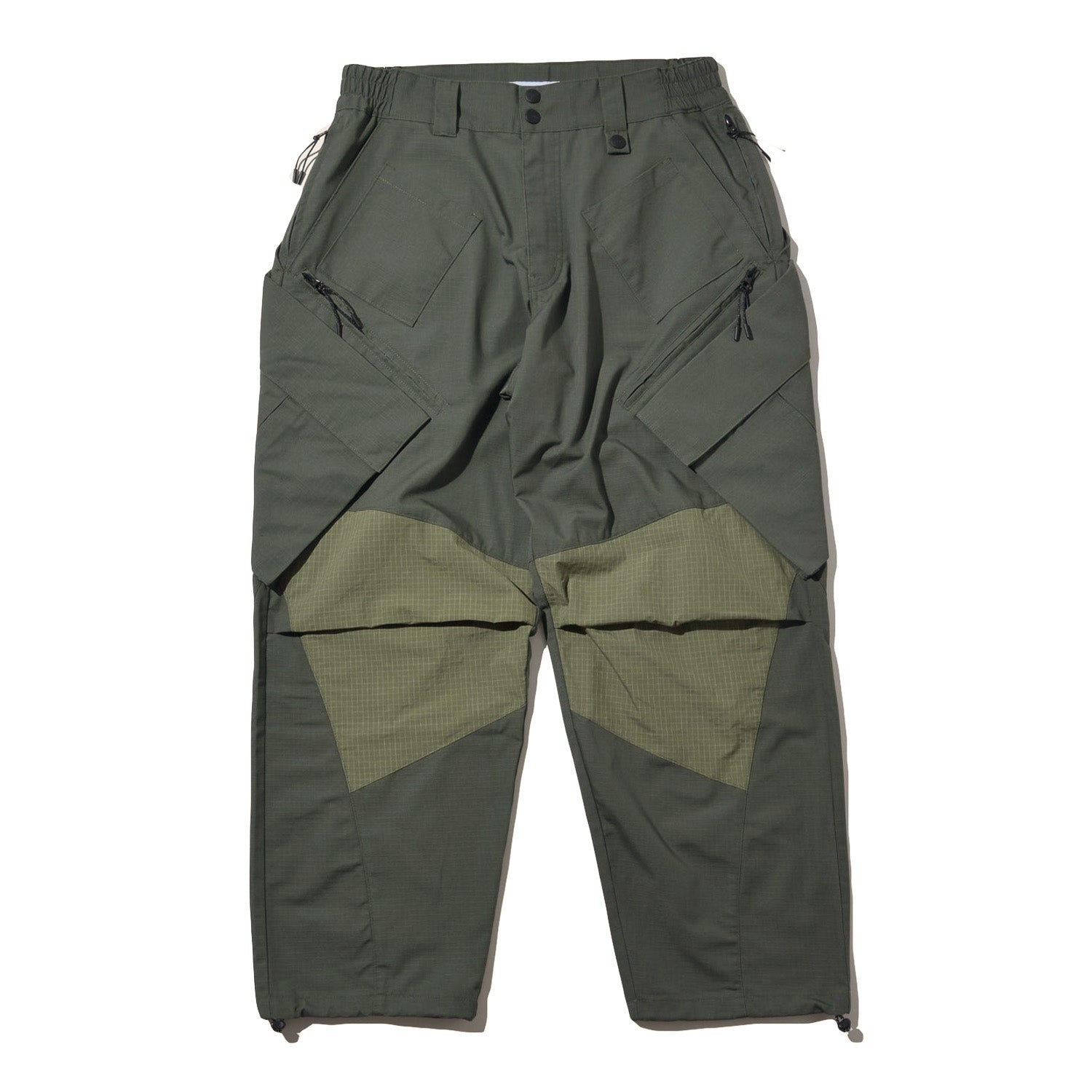 LAKH Big Pocket in pockets Cargo Pants Olive