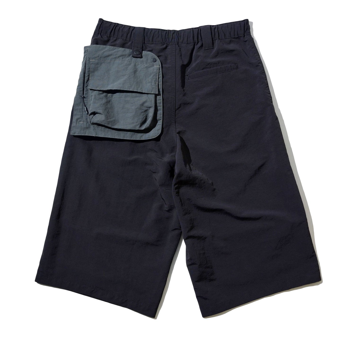LAKH Conversion Flared Half-Pants Black