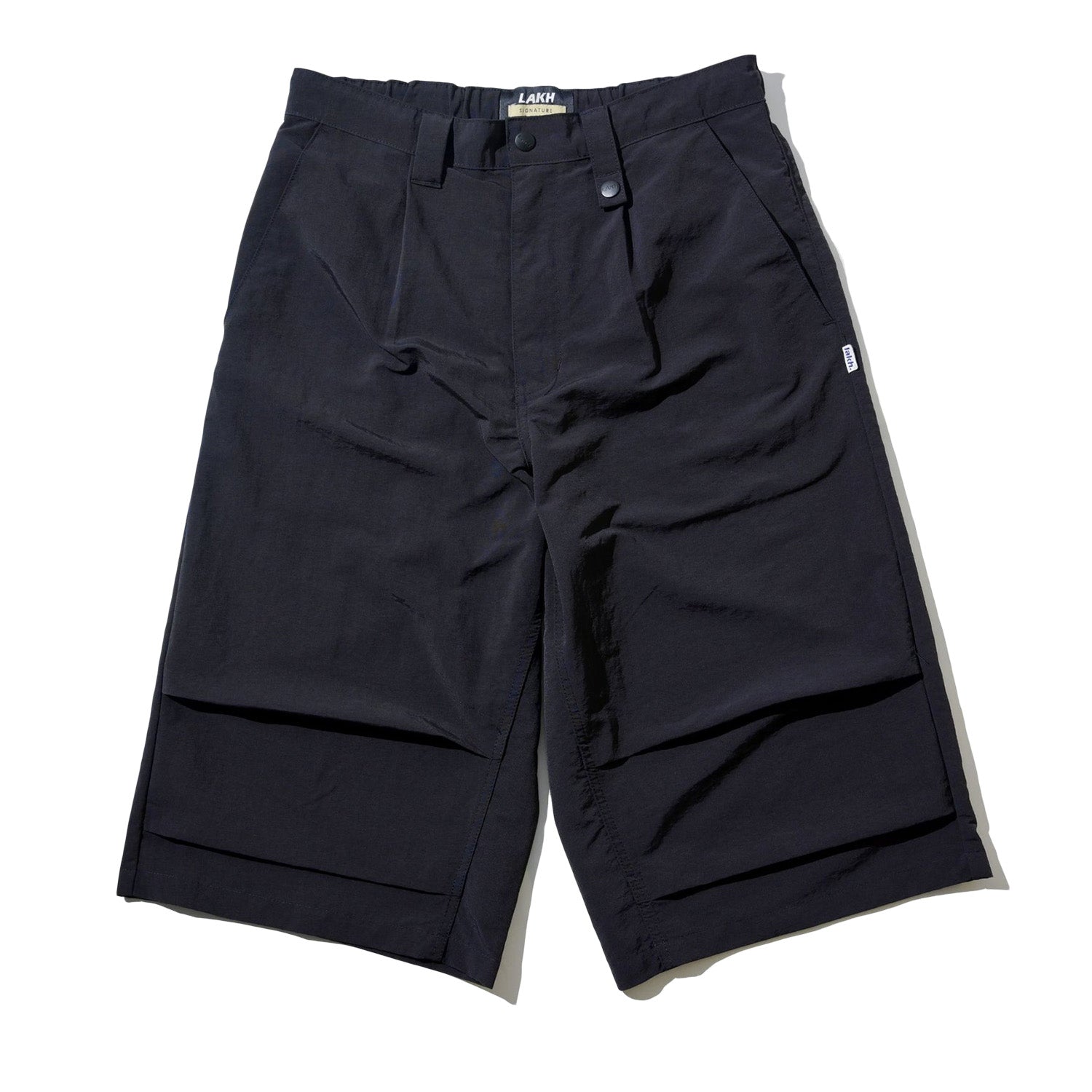 LAKH Conversion Flared Half-Pants Black