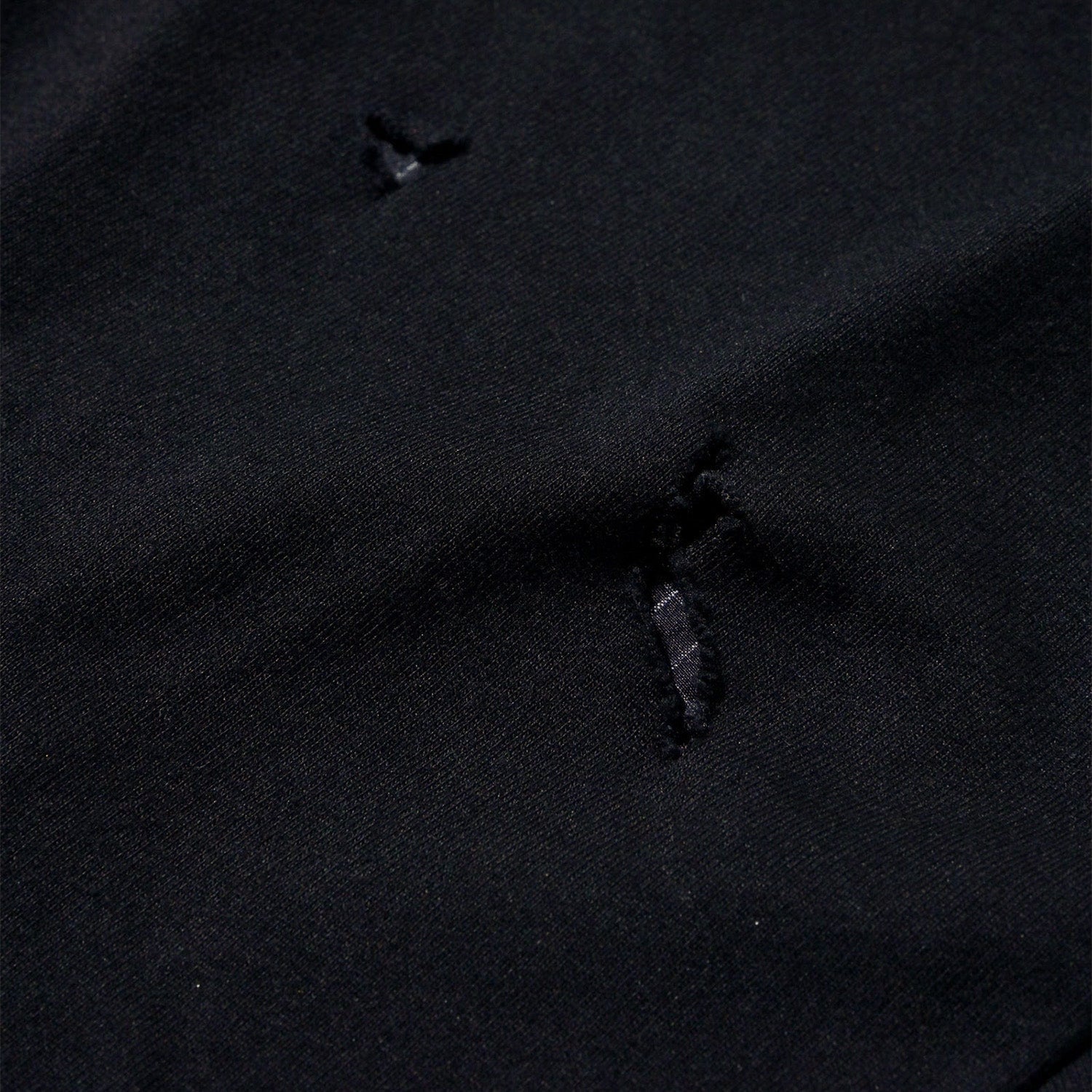 LAKH Distressed Patch Layering Tee Black
