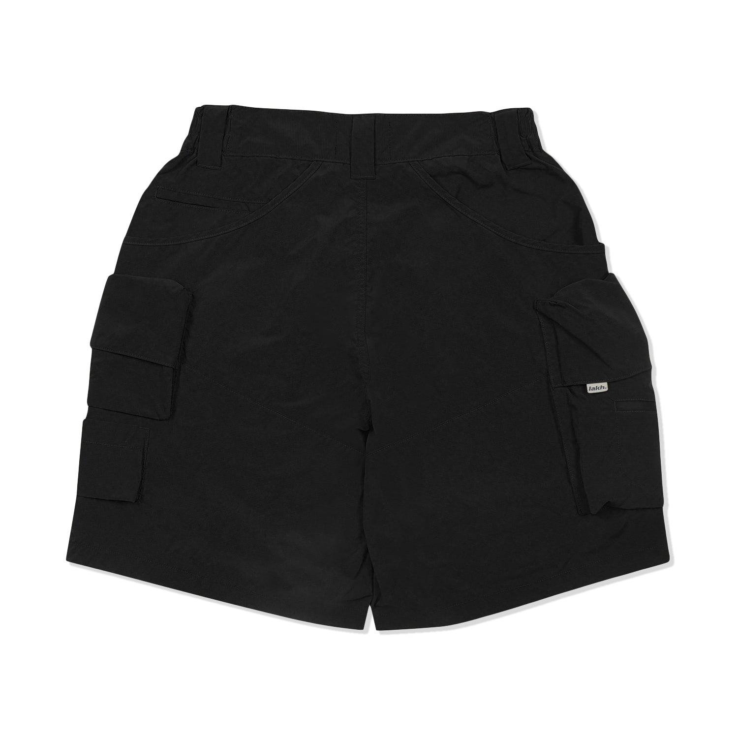LAKH Men Twelve Pockets Cargo Shorts Black