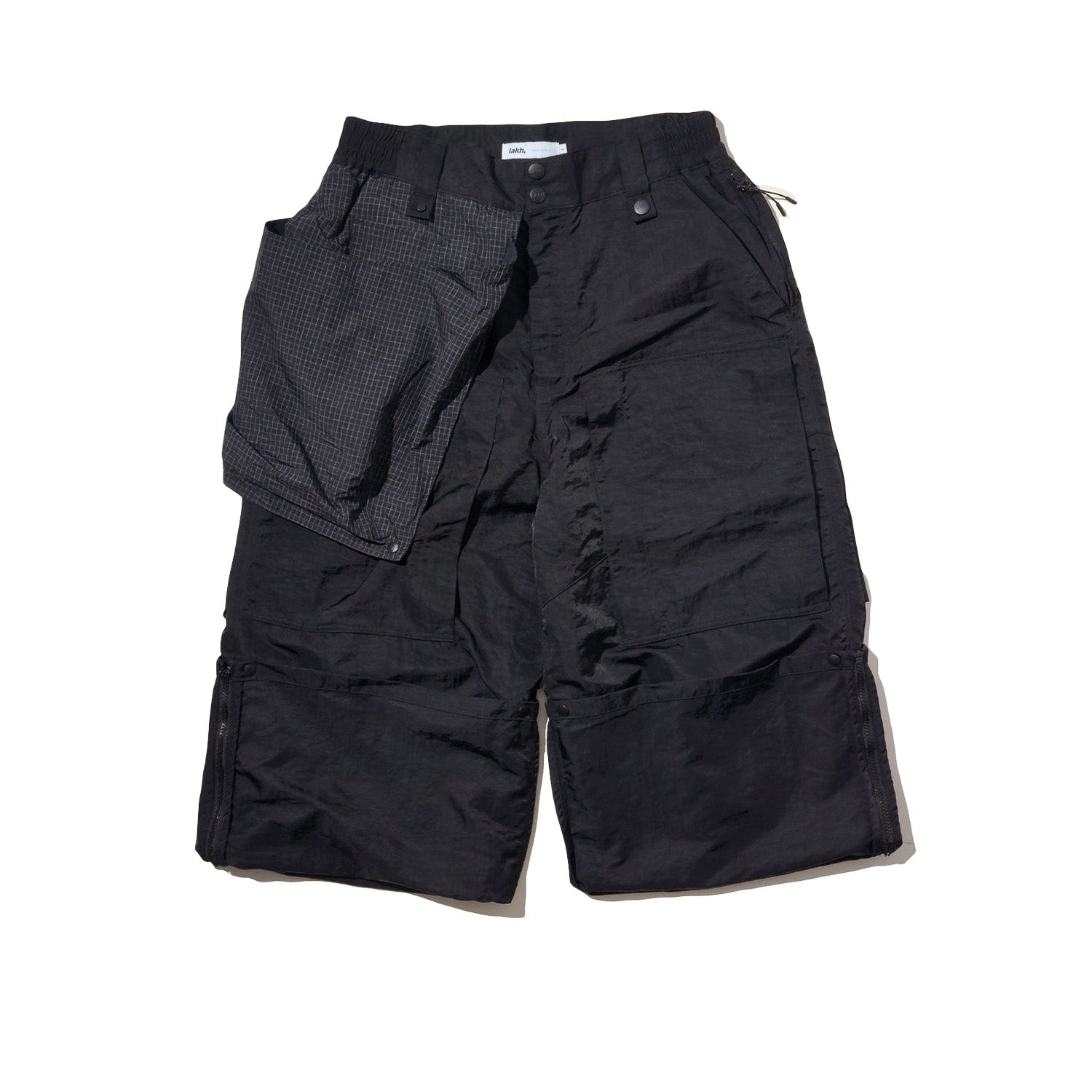 LAKH Reformed Heli-Crew Flared Pants Black