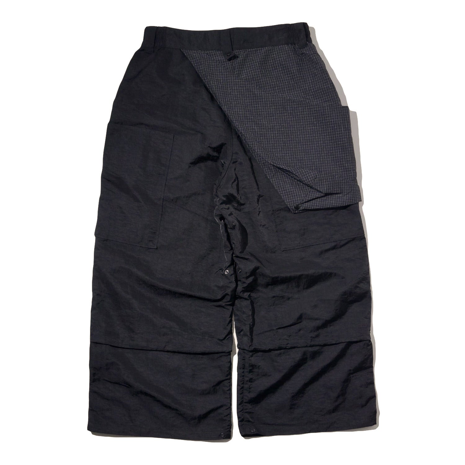 LAKH Reformed Heli-Crew Flared Pants Black