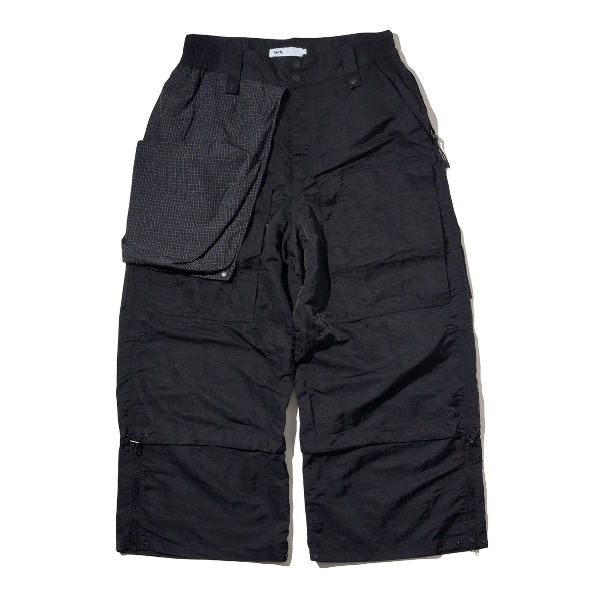 LAKH Reformed Heli-Crew Flared Pants Black