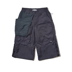 LAKH Reformed Heli-Crew Flared Pants Grey