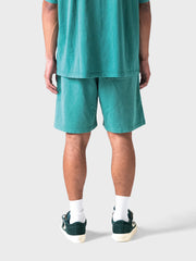 Lumi3re Fade Logo Shorts | Washed Green