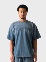 Lumi3re Fade Logo T-Shirt | Washed Grey