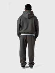 Lumi3re Logo Zipper Tracksuit | Washed Dark Grey