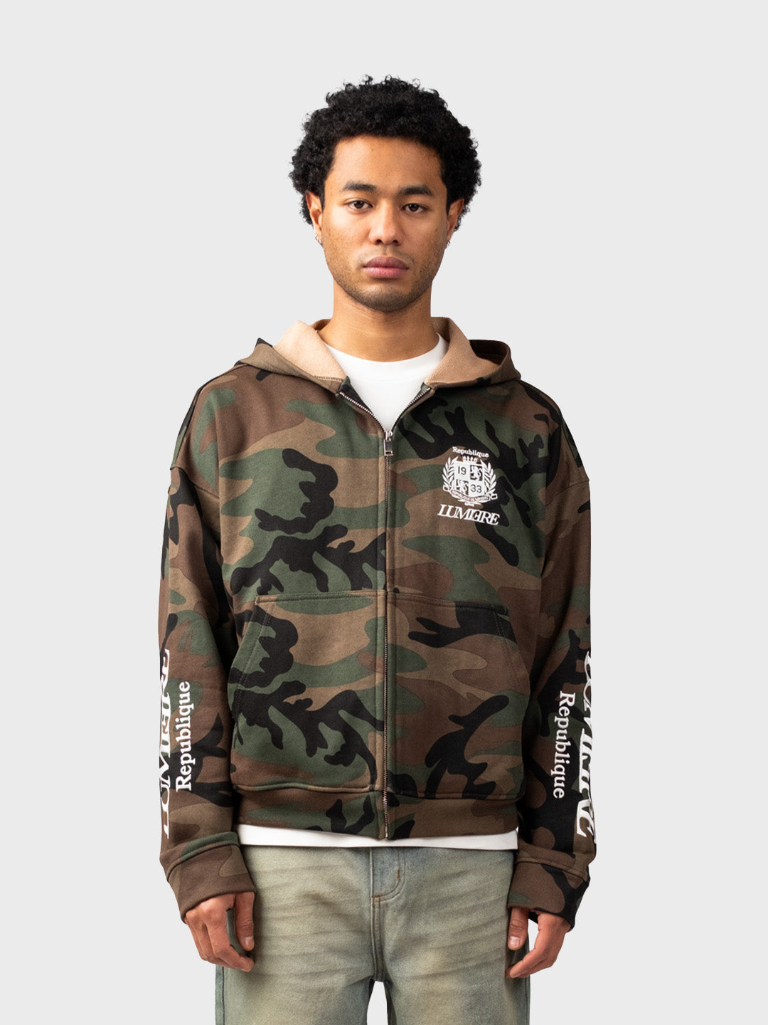 Lumi3re Republique Zip Hoodie | Camo