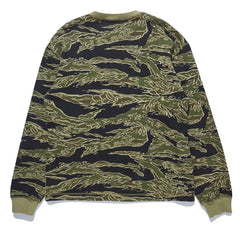 Maharishi Men Camo Harvest Crew Sweat Mint Gold Tigerstripe