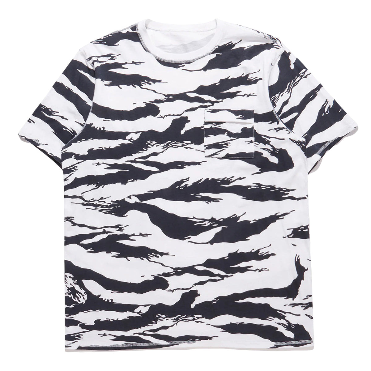 Maharishi Men Camo Pocket T-Shirt Marinier Tigerstripe Sparse