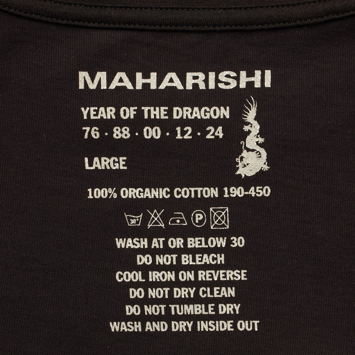 Maharishi Men Original Dragon T-Shirt Black