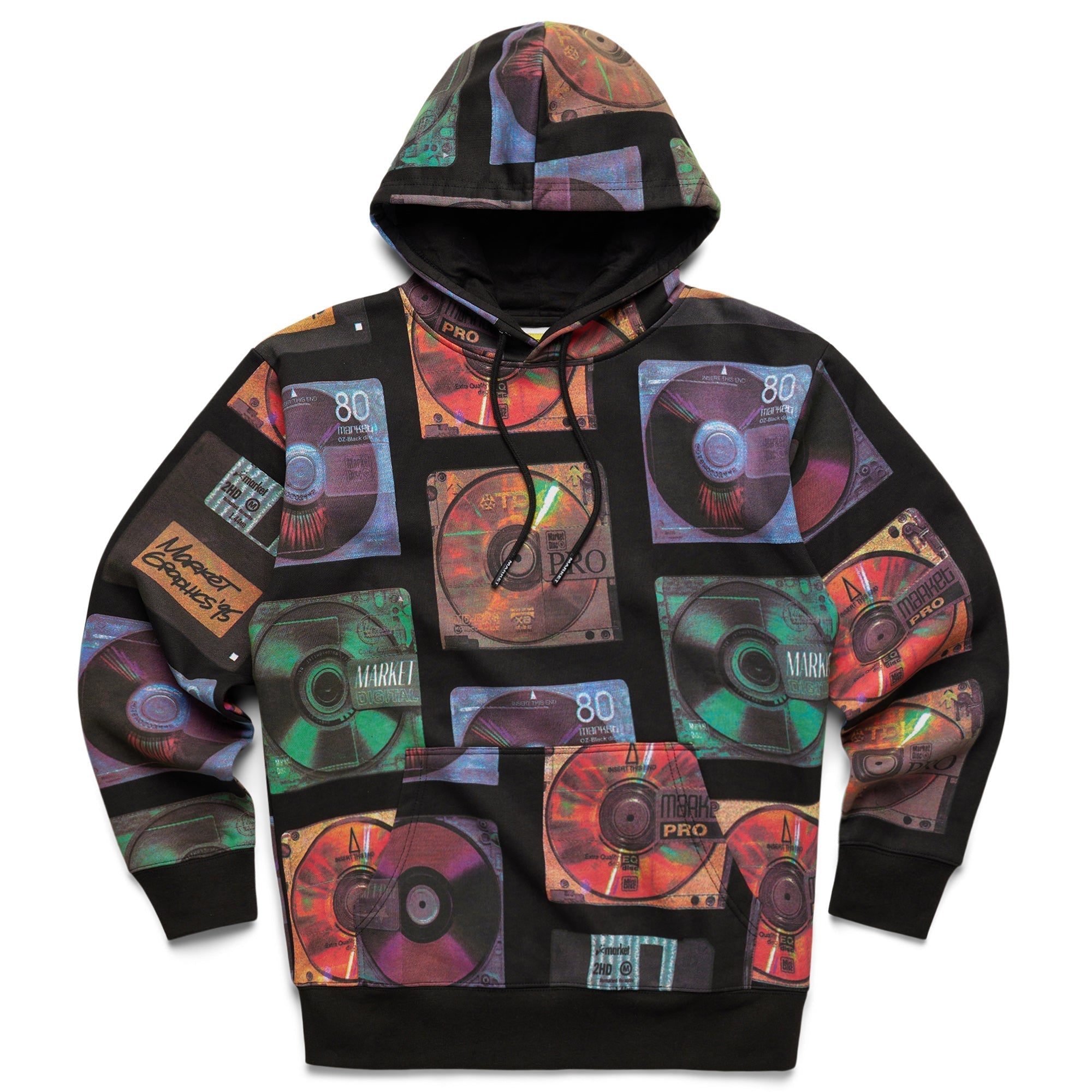 Market Men CD AOP Hoodie Black