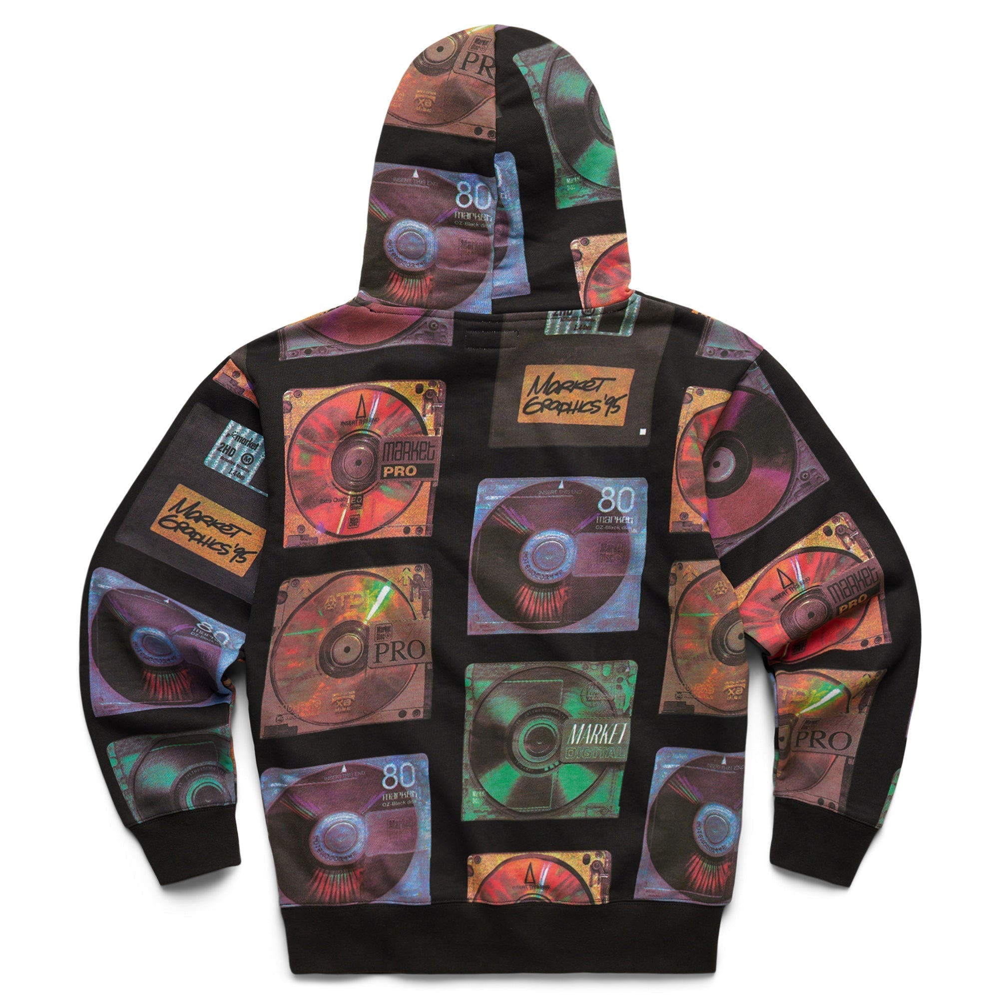 Market Men CD AOP Hoodie Black