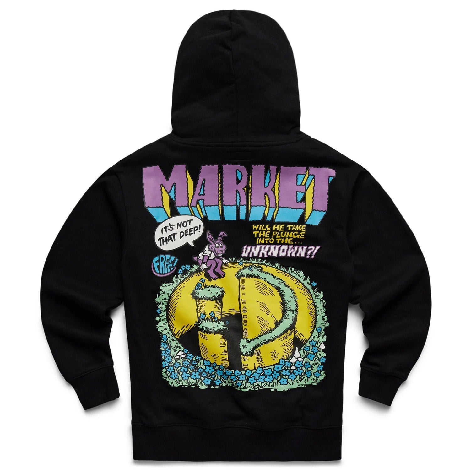 Market Men Smiley Into The Unknown Hoodie Black