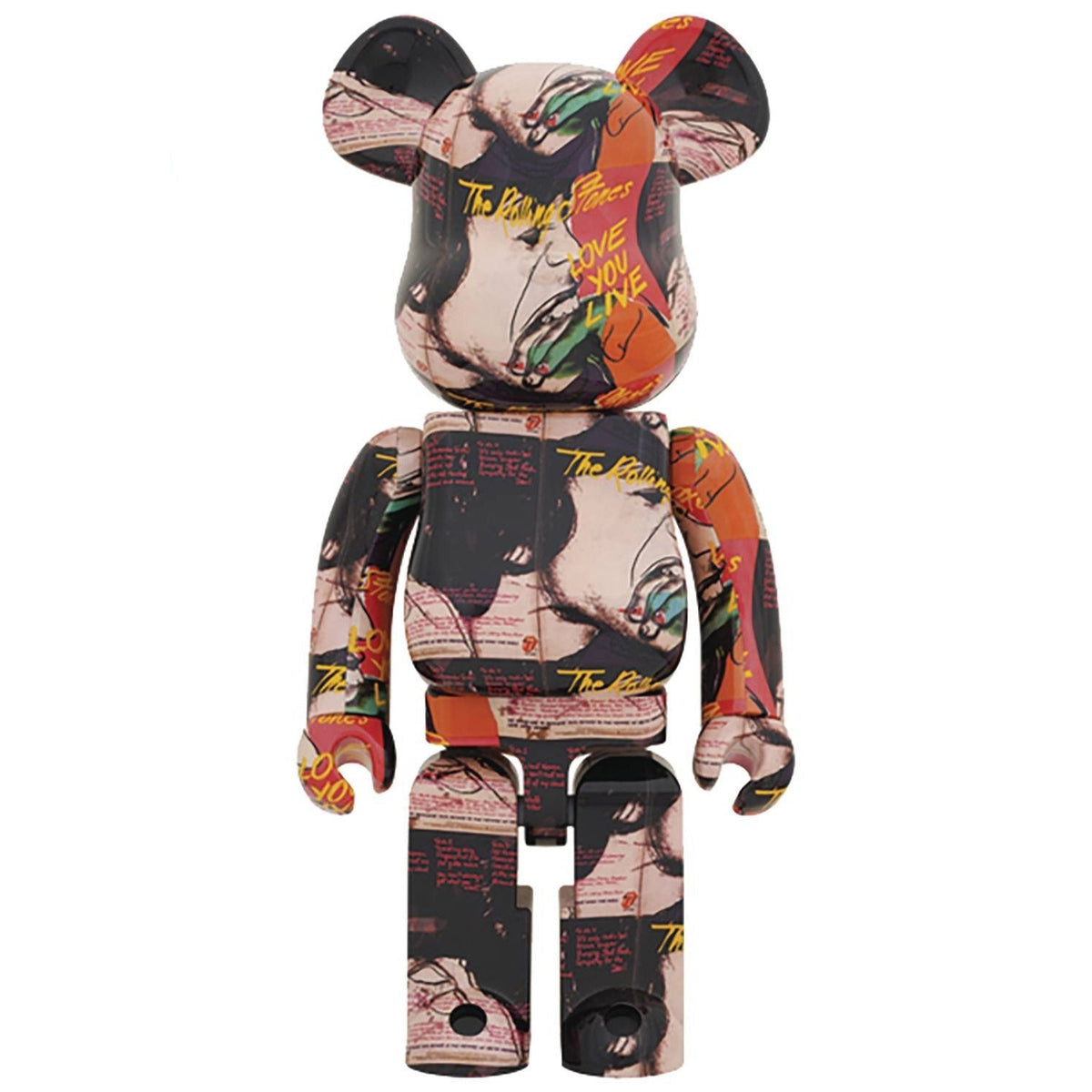 Medicom Japan Andy Warhol Rolling Stones Love You Live 1000% Bearbrick AUG229344I