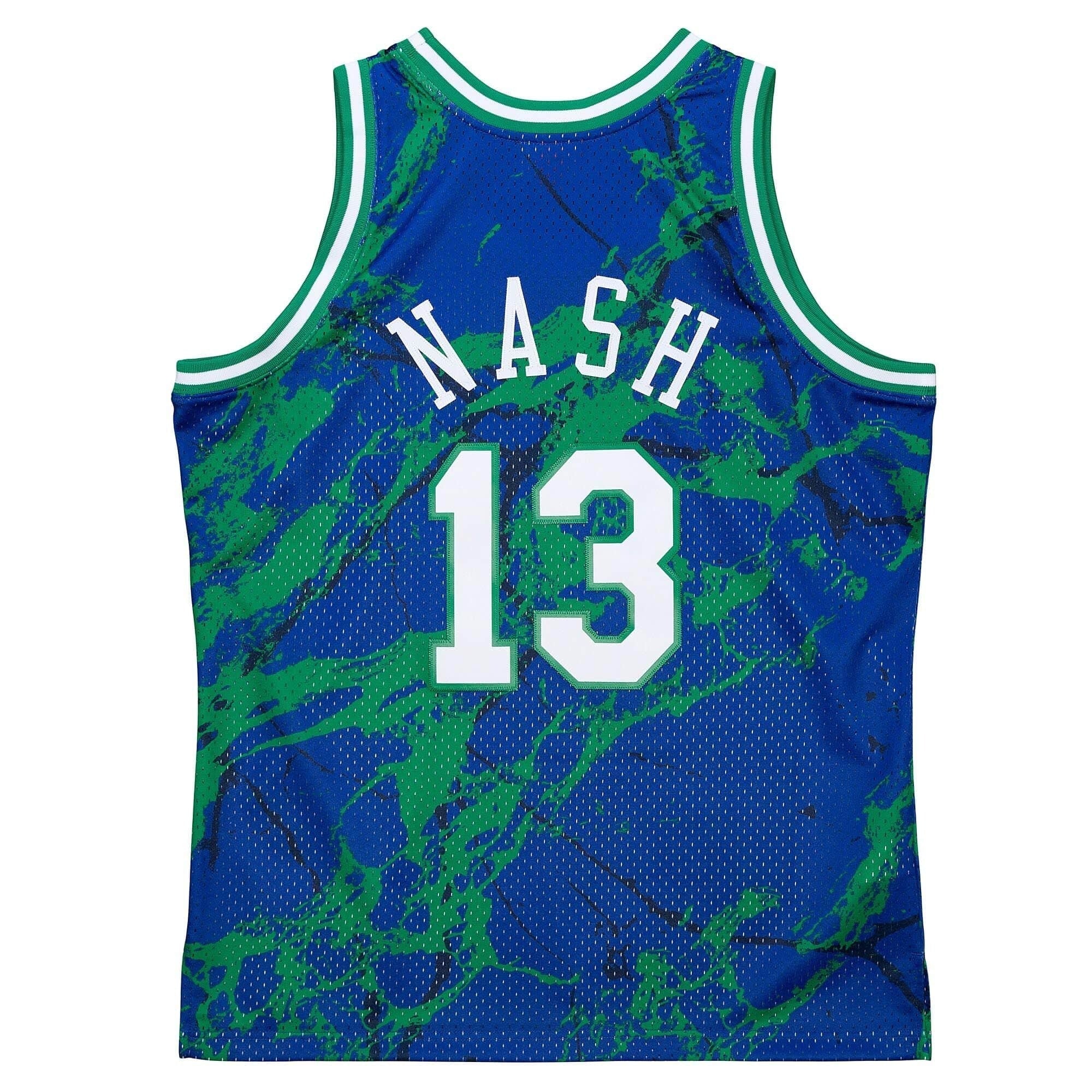 Mitchell & Ness Men NBA Dallas Mavericks Team Marble Swingman Jersey Steve Nash Blue TFSM1278DMA98SN