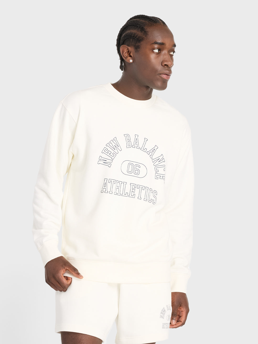 New Balance Graphic Crewneck Sweater | Off-White