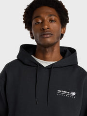 New Balance Linear Graphic Hoodie | Black