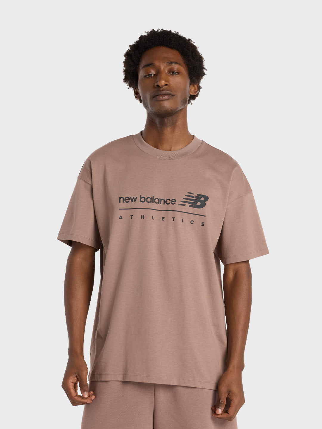 New Balance Linear Graphic T-Shirt | Earth Shadow