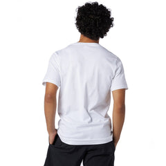New Balance Men Athletics Linear Tee White MT11548-WHT