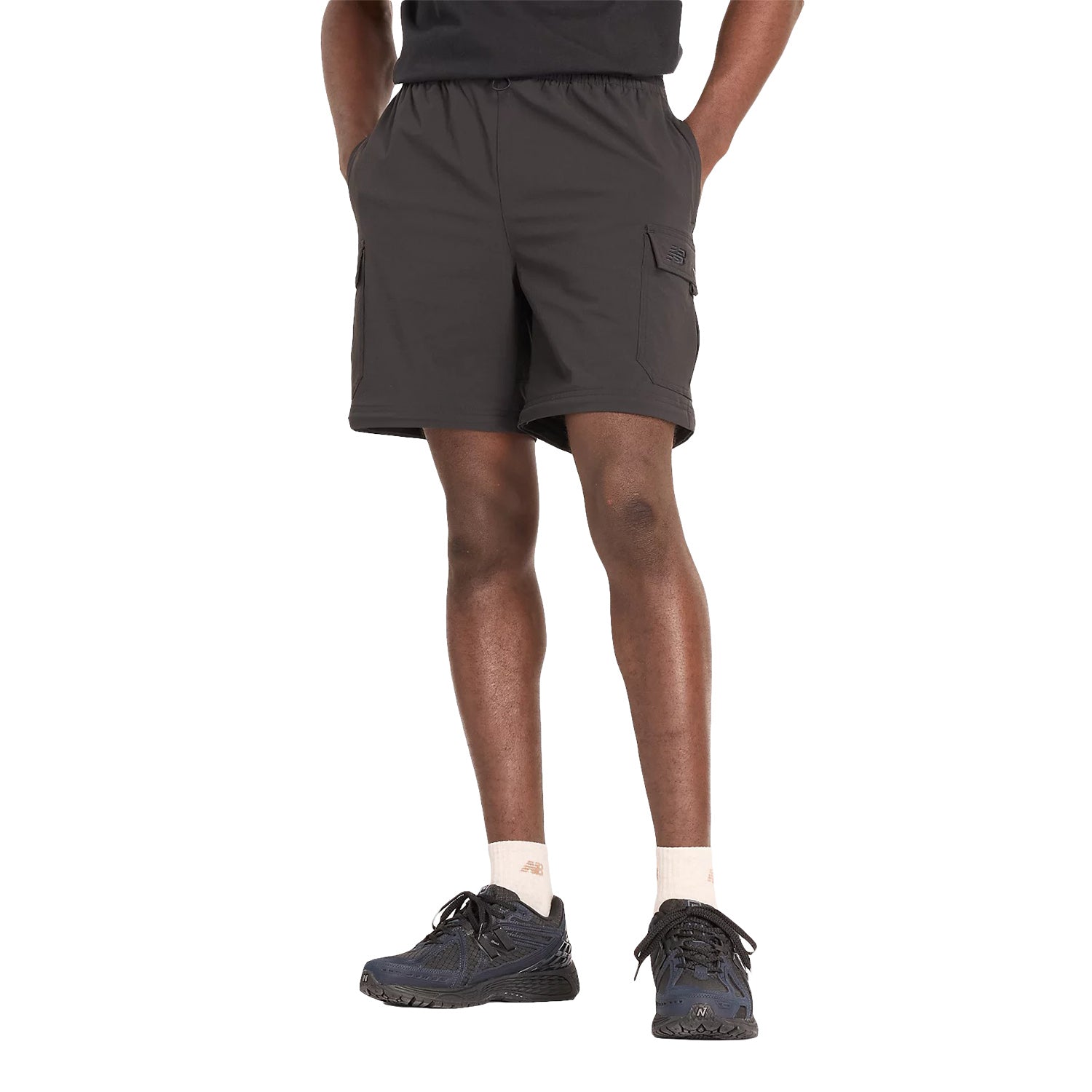 New Balance Men Outdoor Ripstop Zip Off Pant Black MP43530-BK