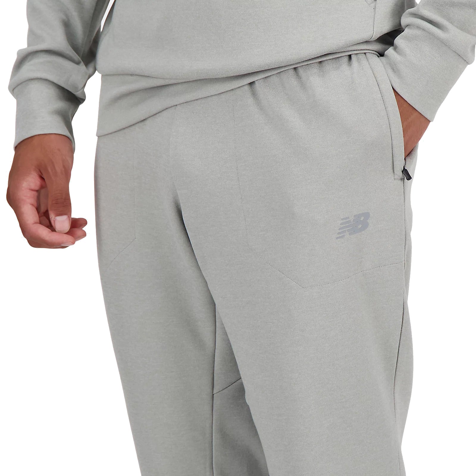 New Balance Men Tech Knit Pant Athletic Grey MP41143-AG