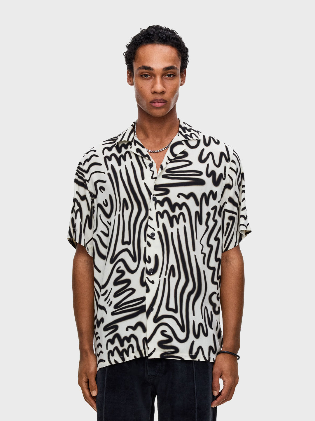OAS Aerosol Viscose Shirt | White/Black