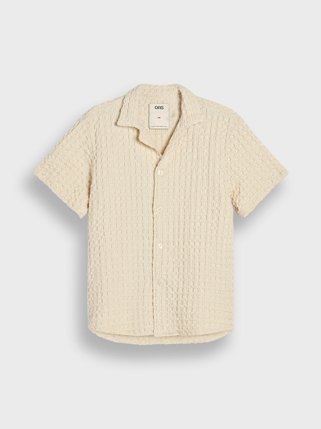 OAS Cuba Waffle Shirt | Ecru