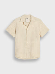 OAS Cuba Waffle Shirt | Ecru