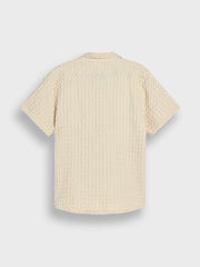 OAS Cuba Waffle Shirt | Ecru