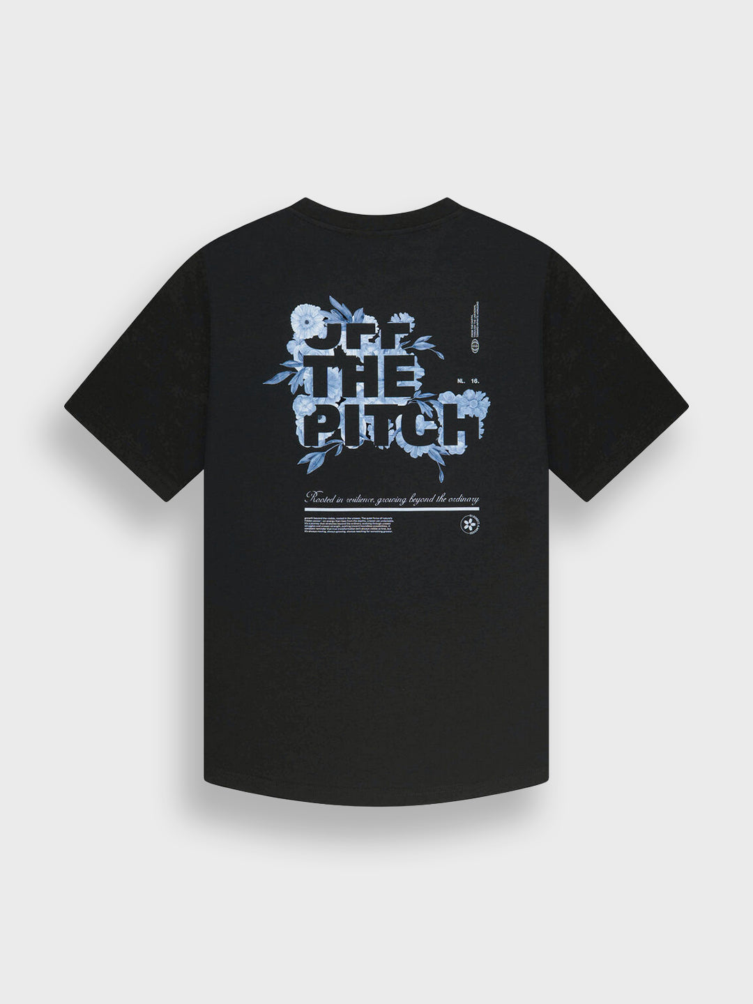 Off The Pitch Blossom T-Shirt | Black